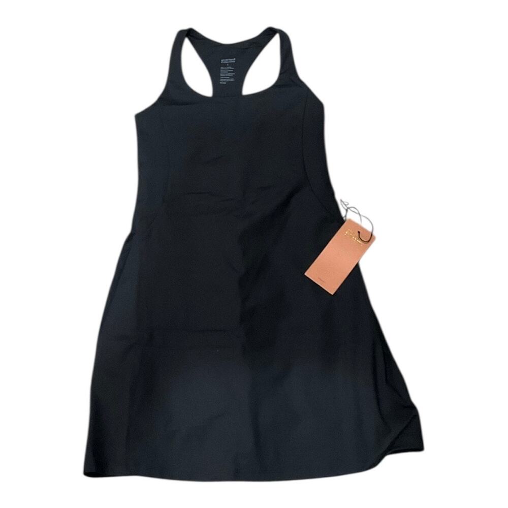 Girlfriend Collective Paloma Dress Women Black Small NWT - Picture 2 of 4
